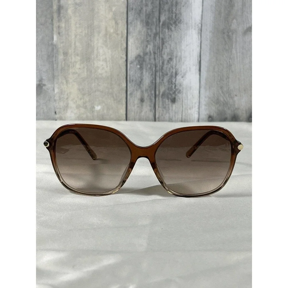 BURBERRY Unisex Oversized Brown With Pink Gradient Sunglasses 4228-F 3608/13